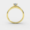 varitsa-jewellers - Solitaire Gold Engagement with 0.35ct Princess Cut Diamond - 01SG03